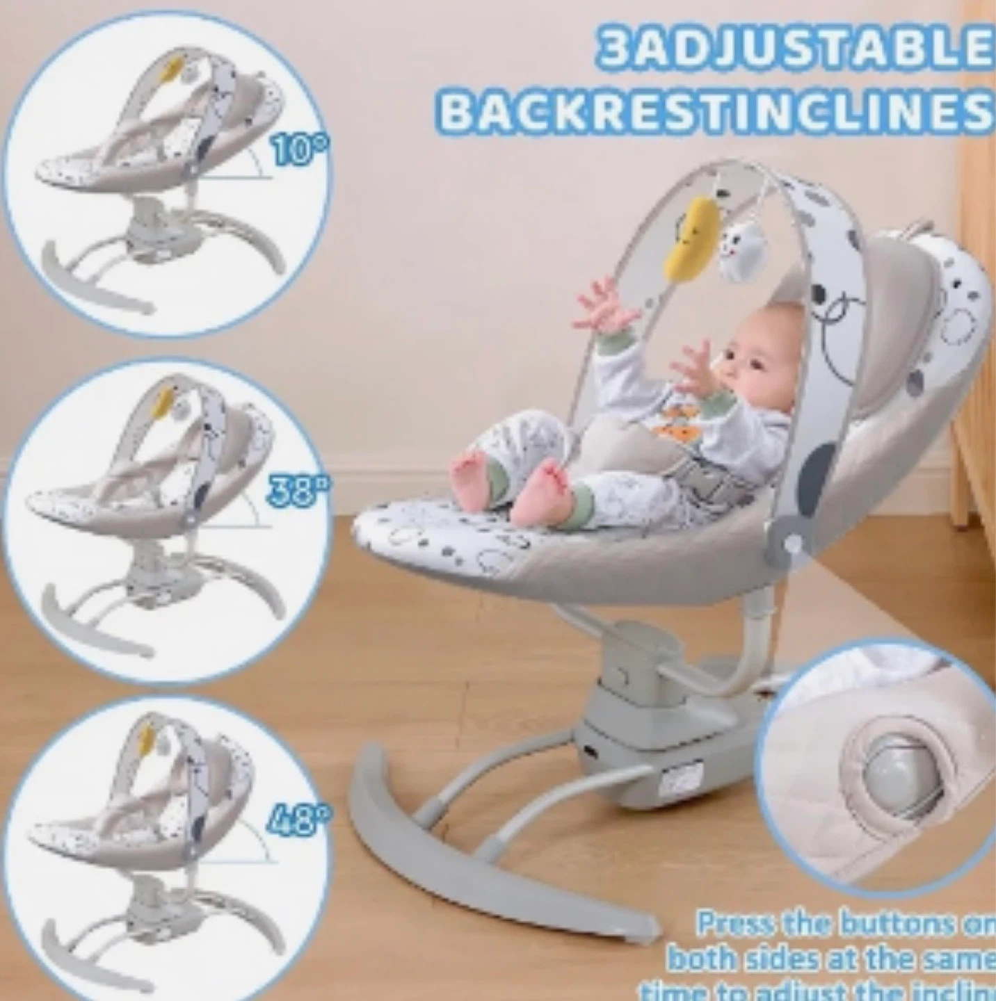 Electric baby swing with remote - photo 2