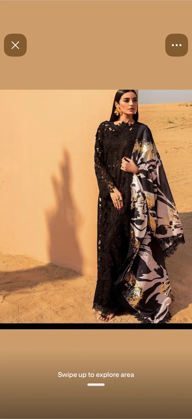 Rang Rasiya Premium Black Lace Dress with Dupatta - photo 2