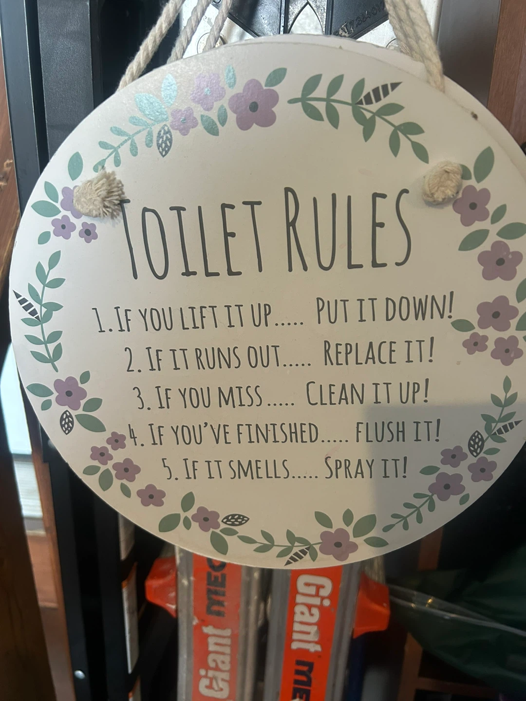 Decorative Wall Sign - House Rules - photo 2