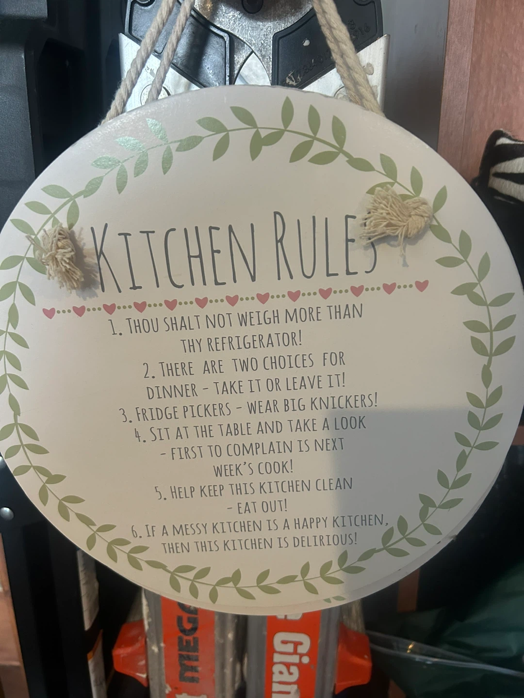 Decorative Wall Sign - House Rules - photo 3
