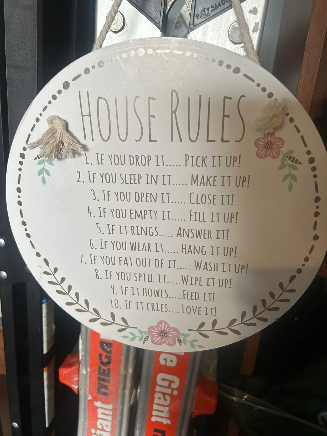 Decorative Wall Sign - House Rules