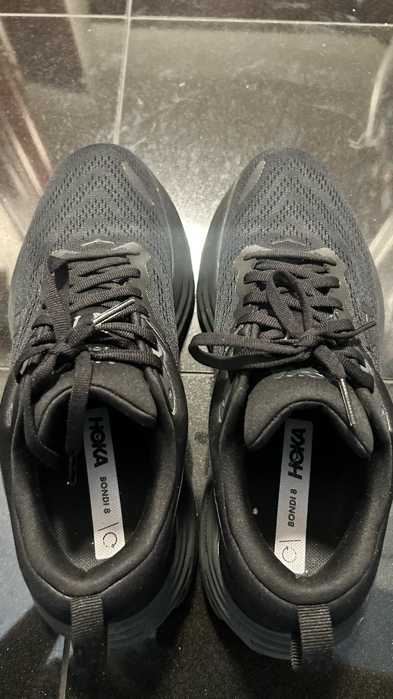 Hoka Bondi 8 Running Shoes Black Women-9