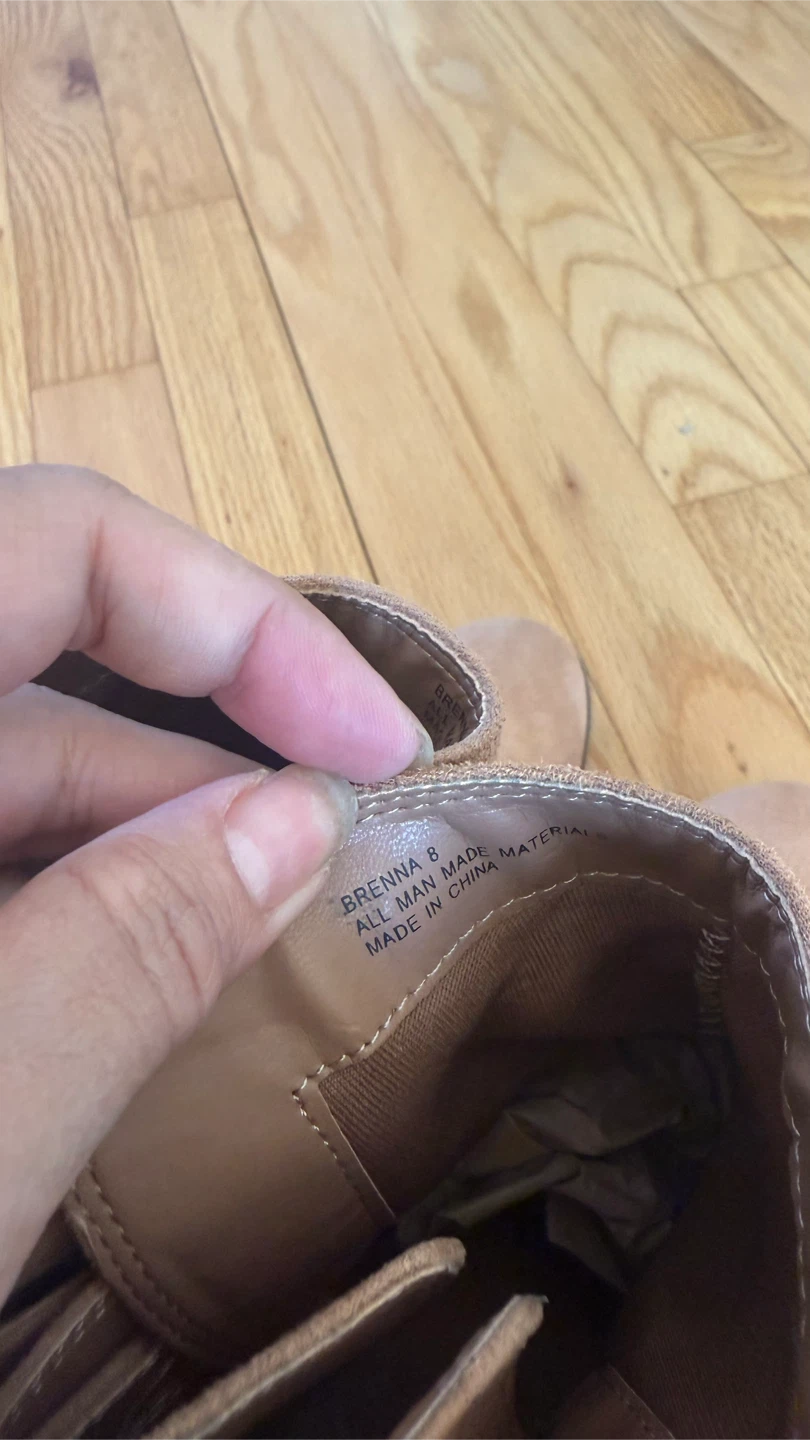 Tan Buckled Ankle Boots - Size 8 check more pictures - photo 4