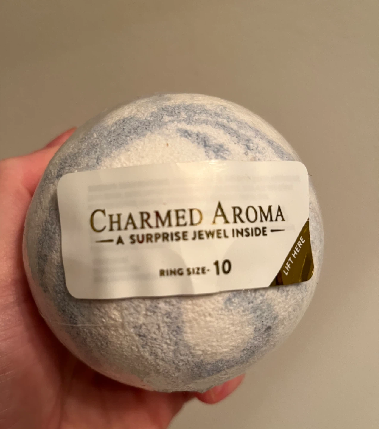 Charmed Aroma Bath Bomb with Surprise Ring - Size 10