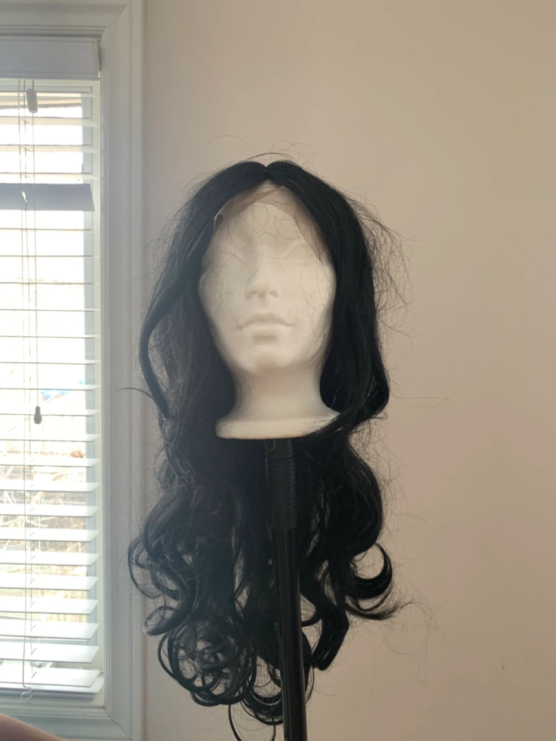 Long Black Wavy Synthetic Wig