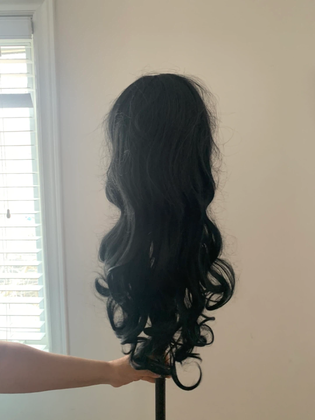 Long Black Wavy Synthetic Wig - photo 2