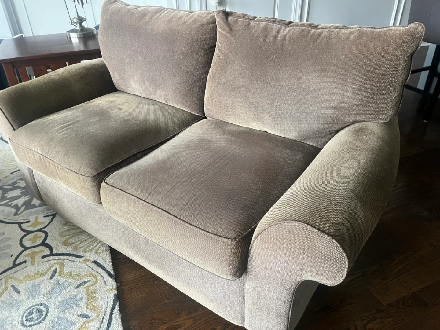 Brown Loveseat Sofa