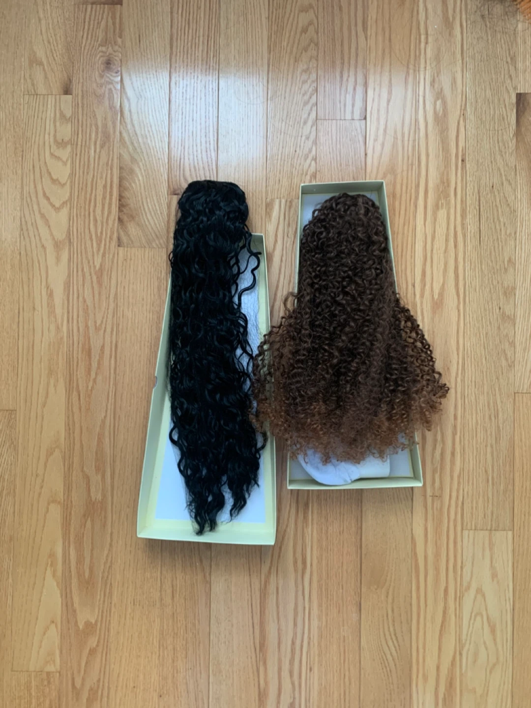 Wigs - Black and Brown Curly Hair - photo 2