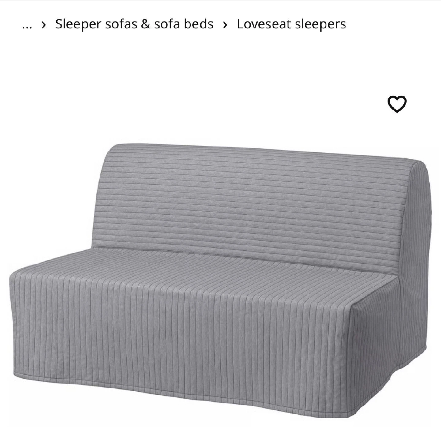 IKEA FLÄXER Loveseat Sleeper Sofa Bed - Gray - photo 2