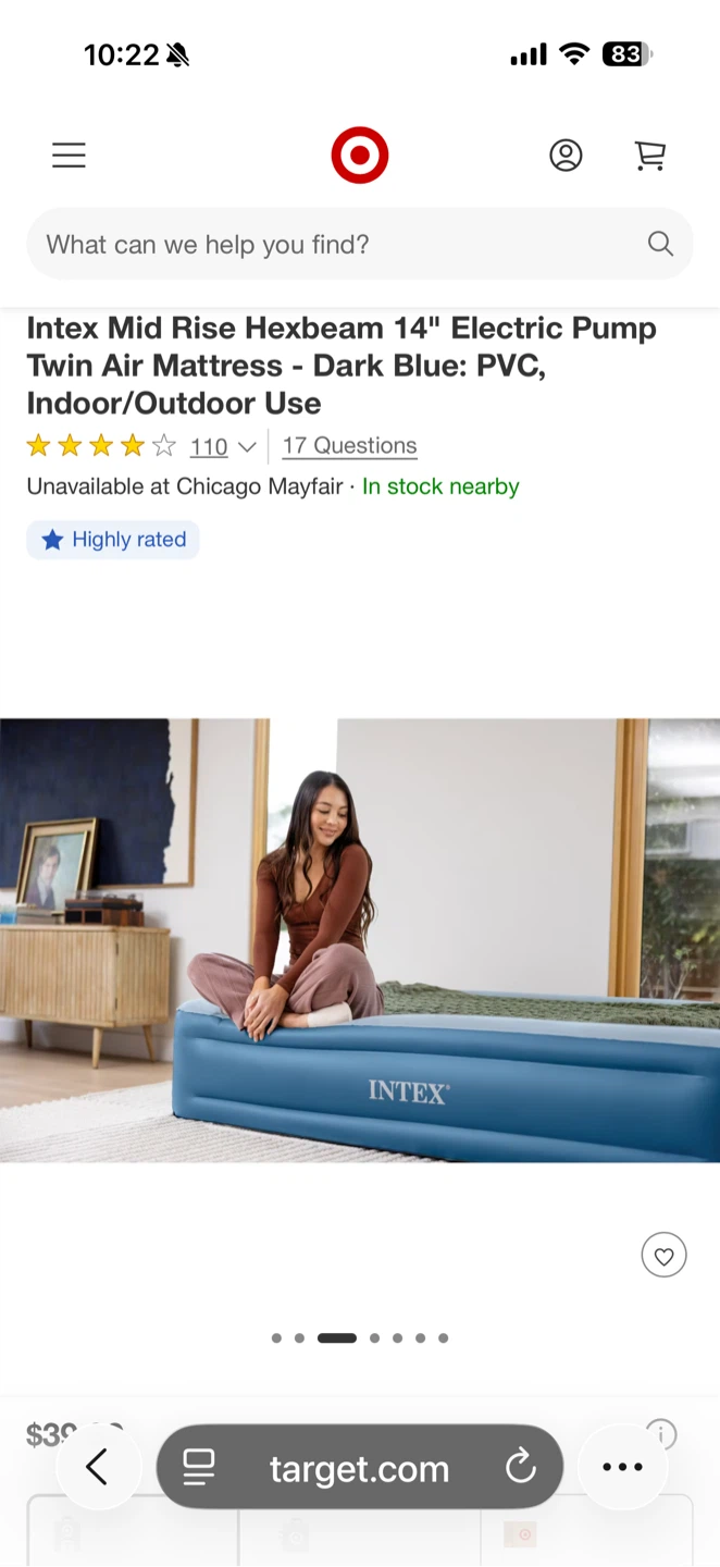Electric Pump Twin Air Mattress & Queen
