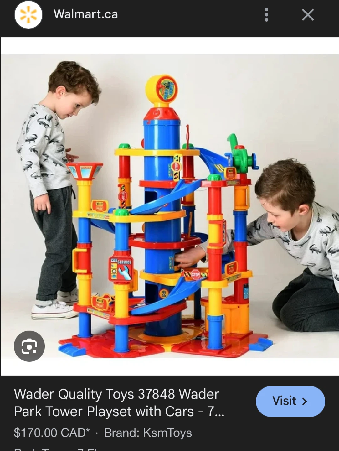 Wader Quality Toys Park Tower Playset with Cars