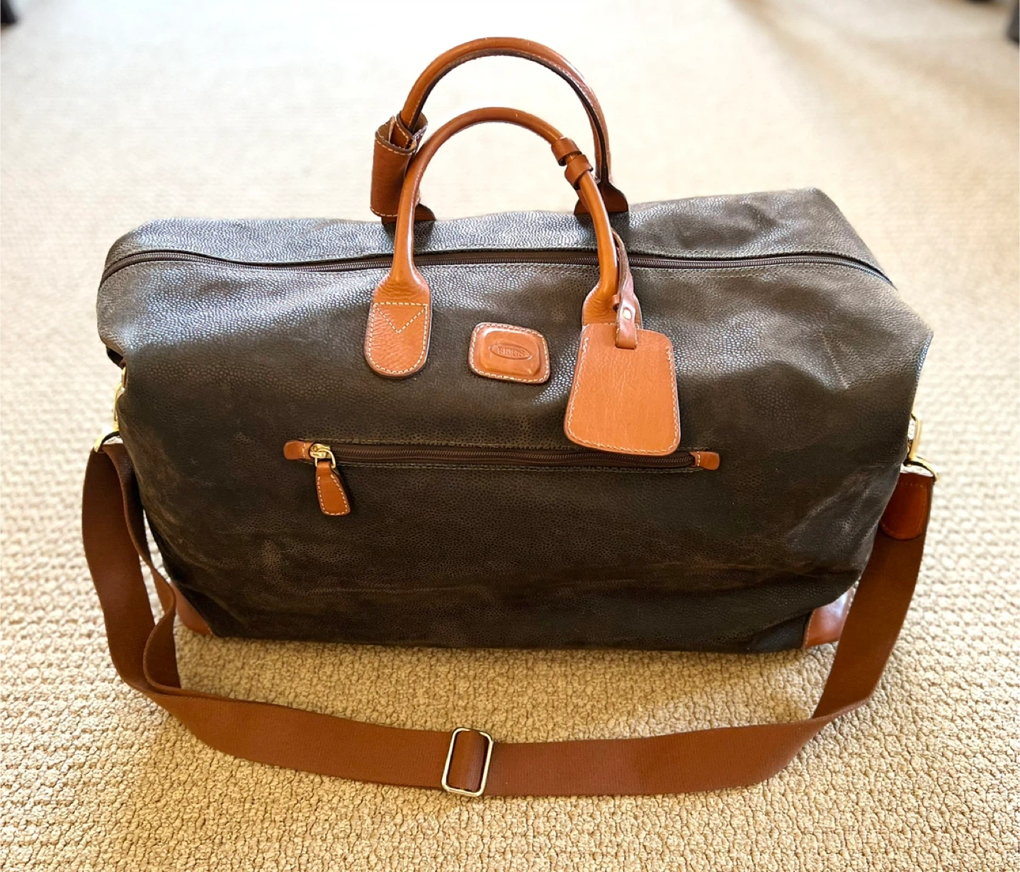 Brics Made in Italy Leather Duffle Bag Weekender