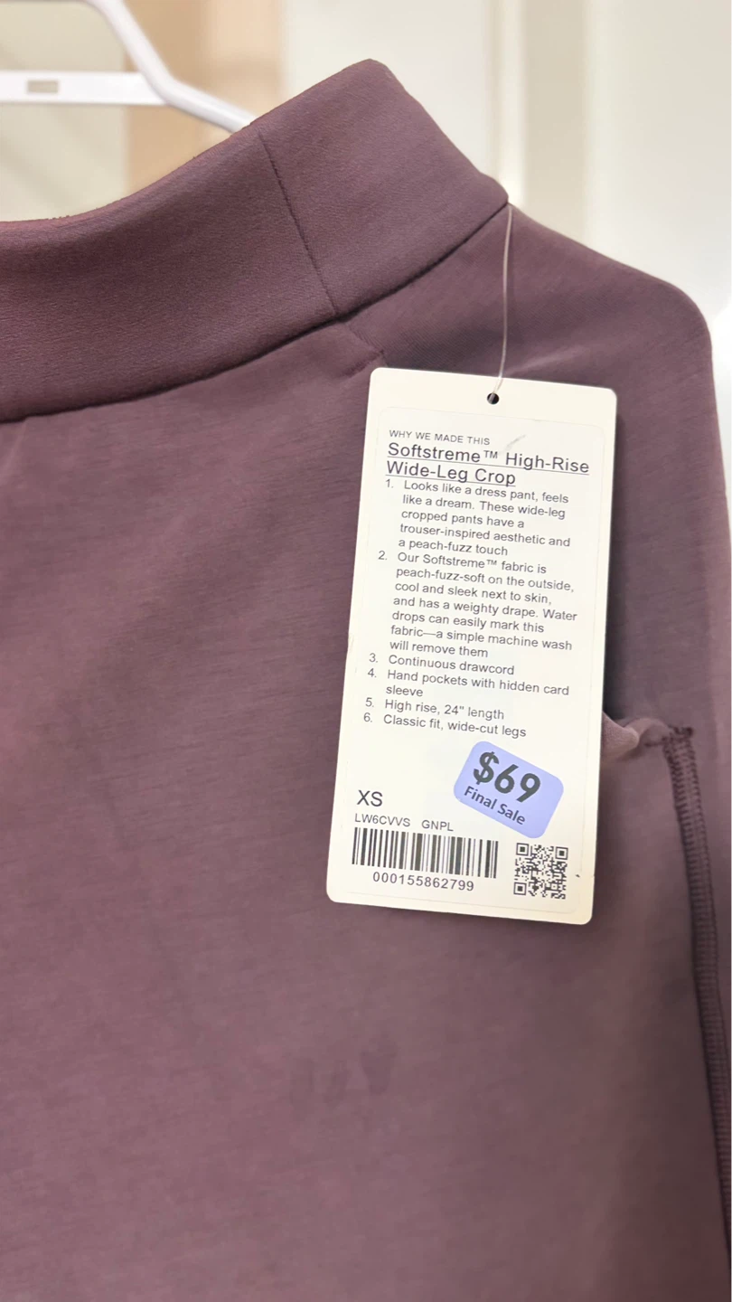 Lululemon Softstreme High-Rise Wide-Leg Crop Pants - photo 2