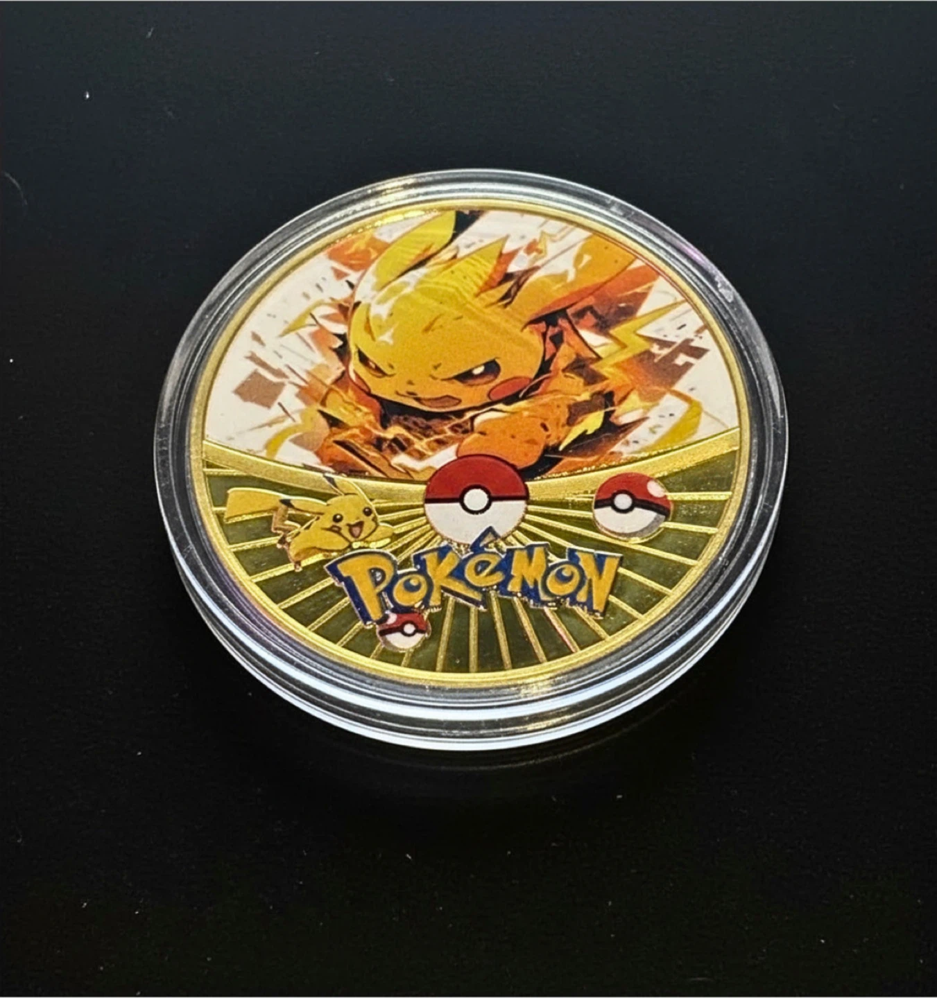 Pikachu Gold Collectable Coin (Pokemon)