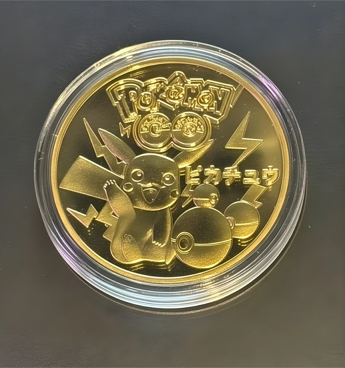 Pikachu Gold Collectable Coin (Pokemon) - photo 2