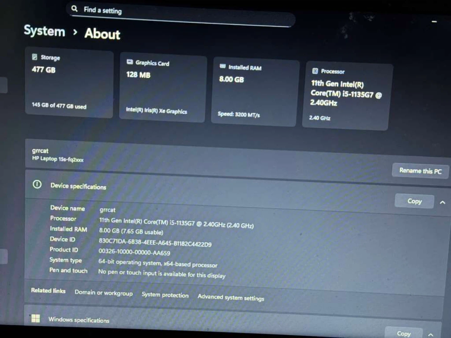 HP i5 Laptop (11th Gen) – 8GB RAM + 512GB SSD – for Work/Study - photo 4