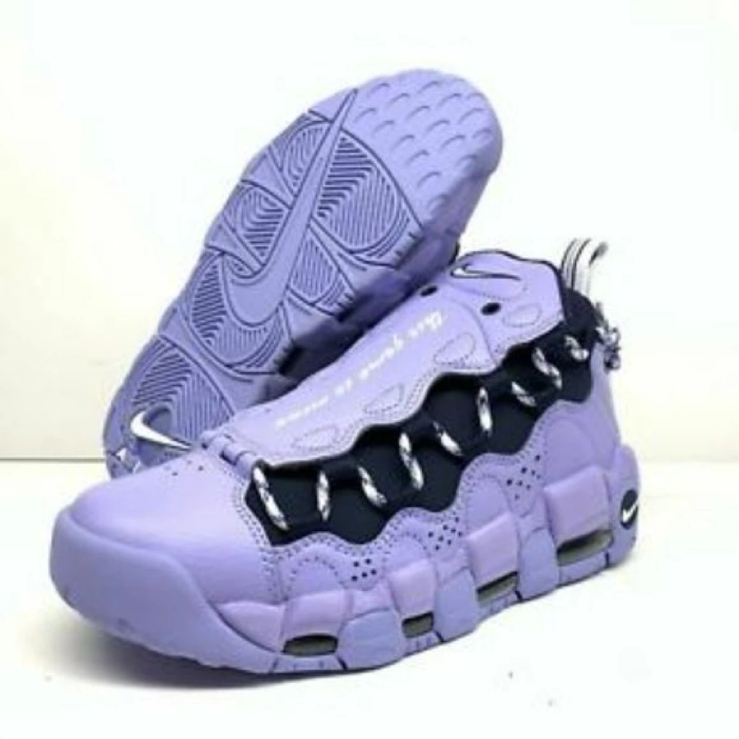 🥕 Nike Air More Money "This is Money" Lavender Sneakers - photo 3