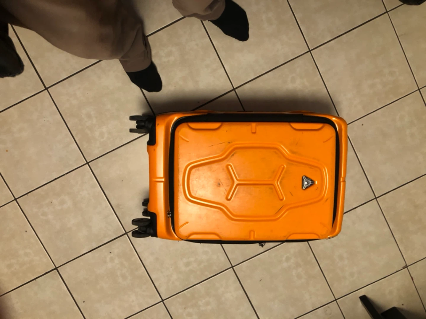 Orange Hard-shell Carry-on Suitcase - photo 2