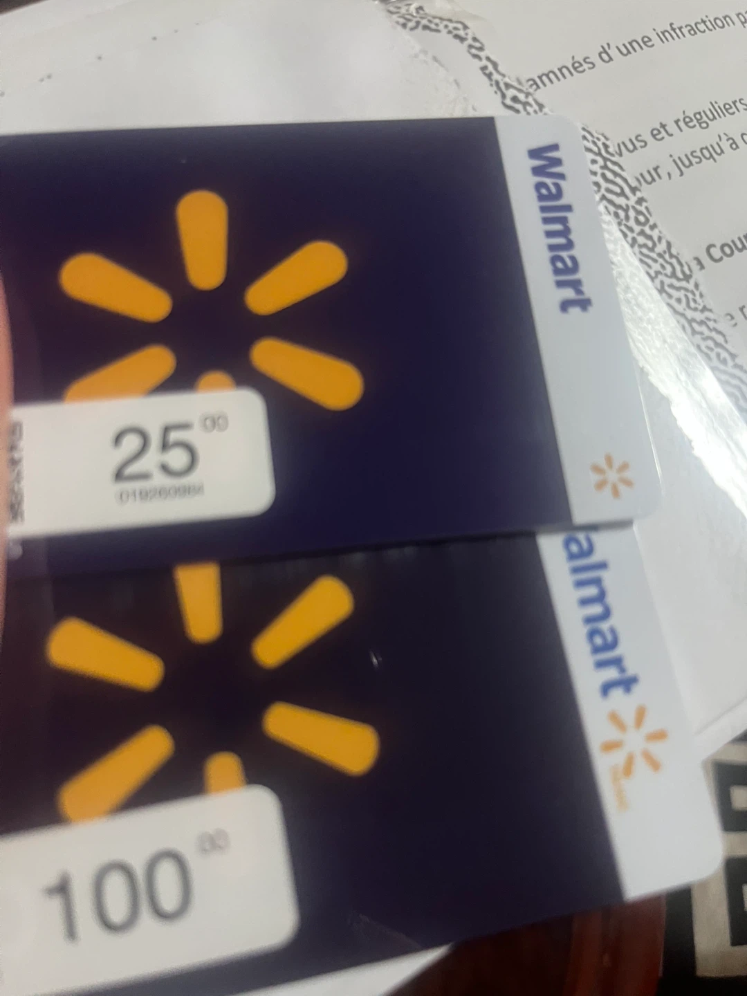 Walmart Gift Cards - $25 and $100