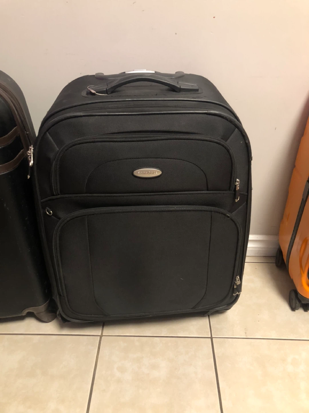 Black Softside Rolling Suitcase