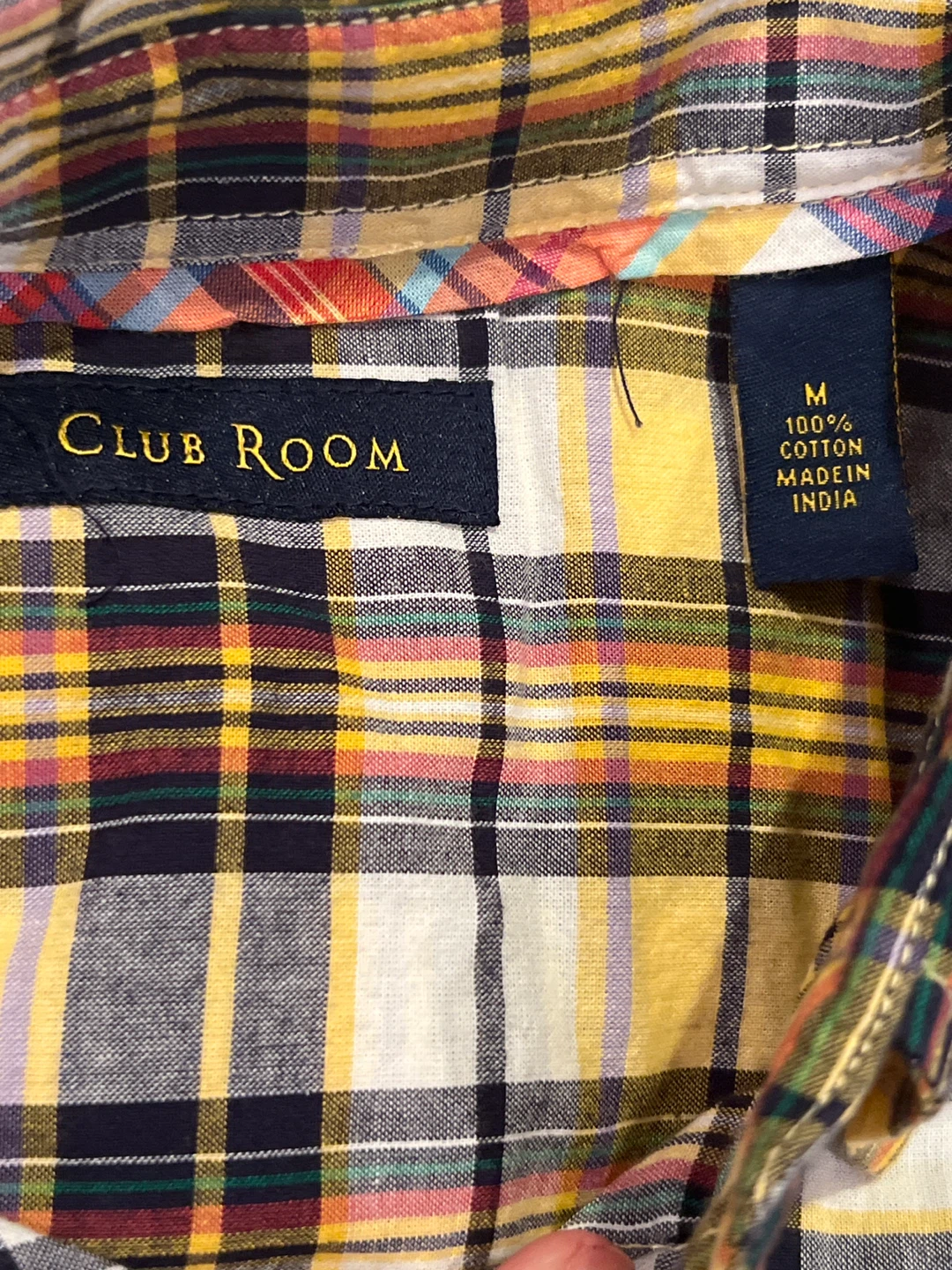 Club Room Men's Plaid Short Sleeve Shirt - Size M - photo 3
