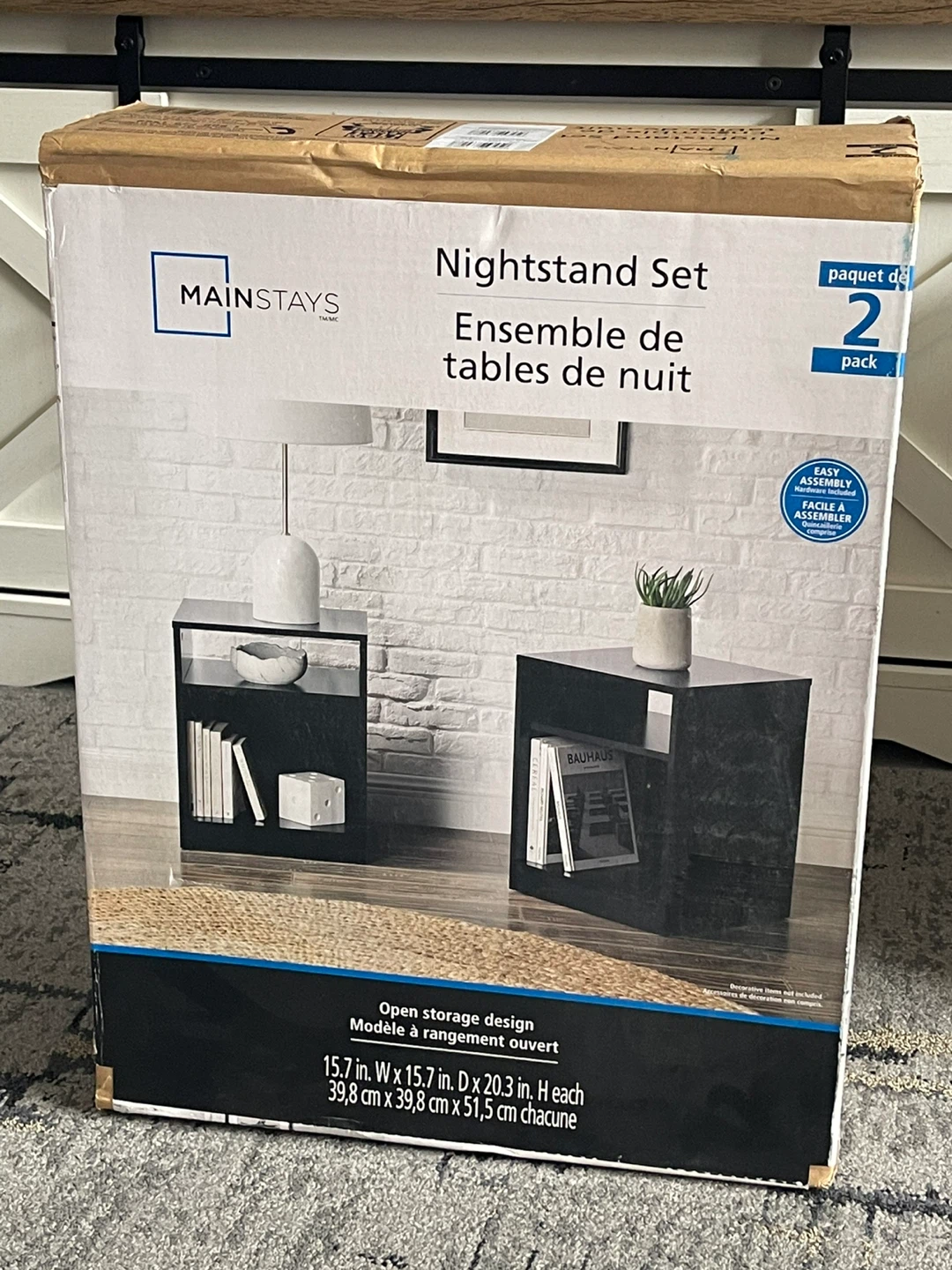 Mainstays Nightstand Set - 2 Pack - photo 2