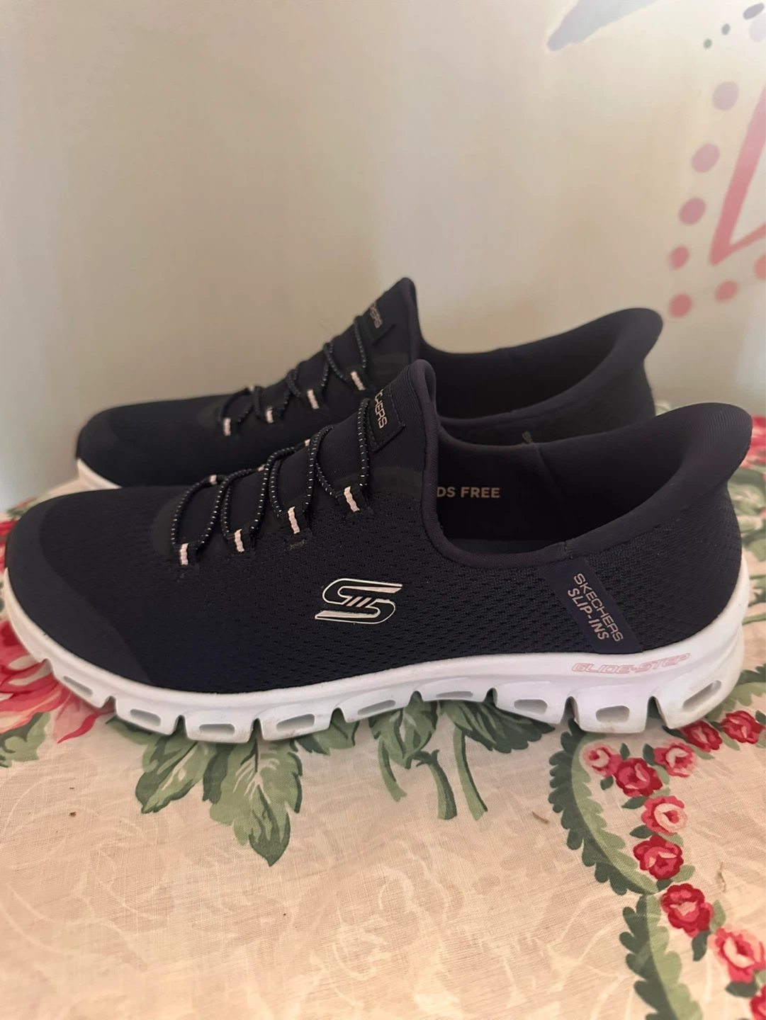 Skechers Slip-ins Women's Navy "Hands Free" Athletic Shoes