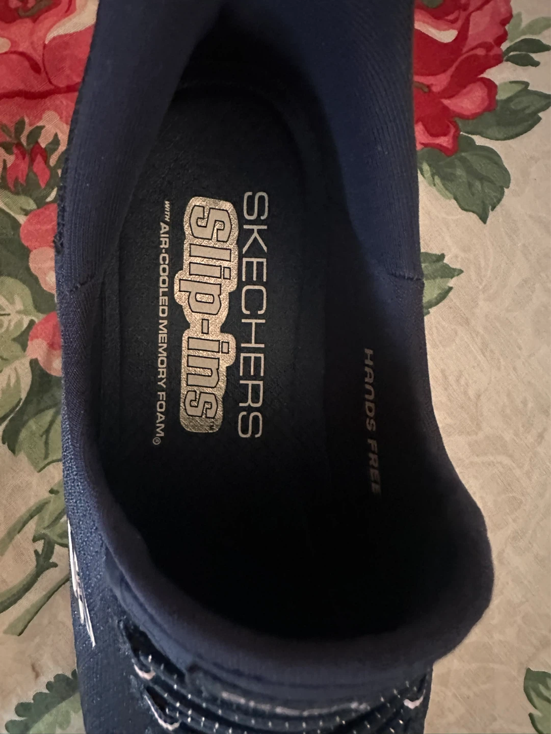 Skechers Slip-ins Women's Navy "Hands Free" Athletic Shoes - photo 3