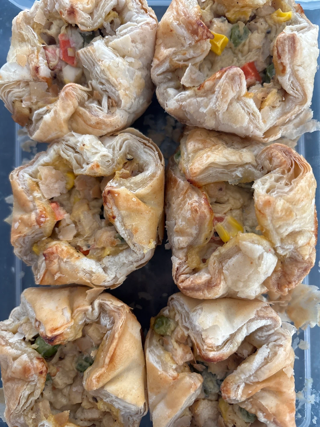 Six Mini Chicken Pot Pies