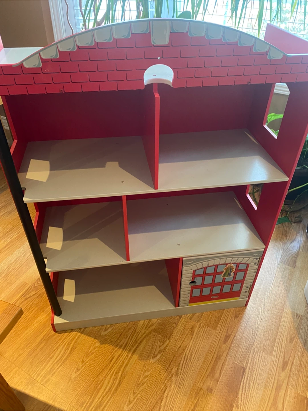 Wooden Children’s Bookshelf - Fire Truck Design