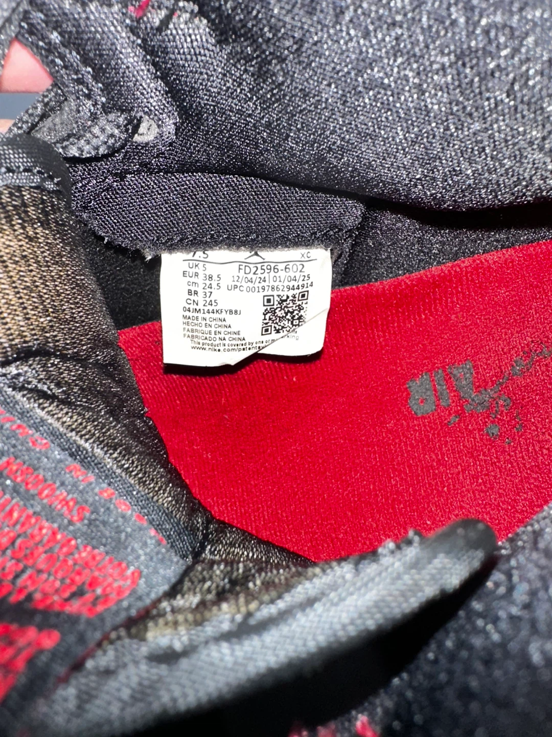 Air Jordan 1 Mid Red Black White Sneakers - photo 4