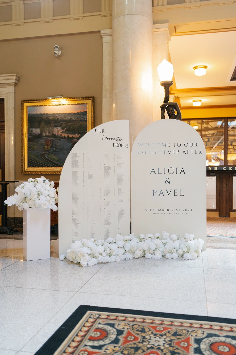 Custom Wedding Welcome Sign and Seating Chart