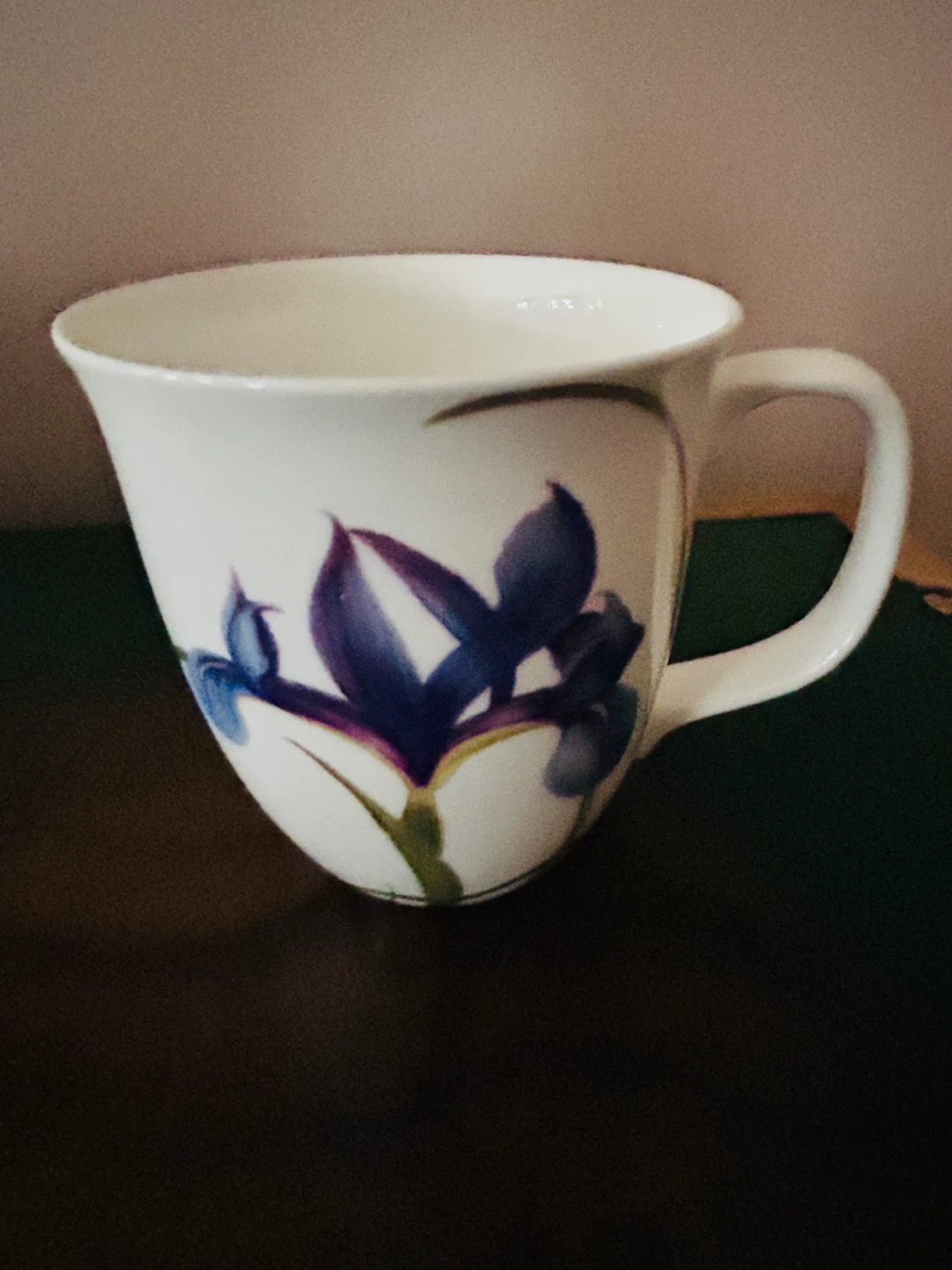 NEW Blue Iris Bone china coffee Mug - photo 4