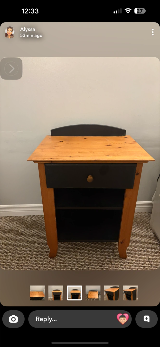 Pine and Black Dresser - photo 4