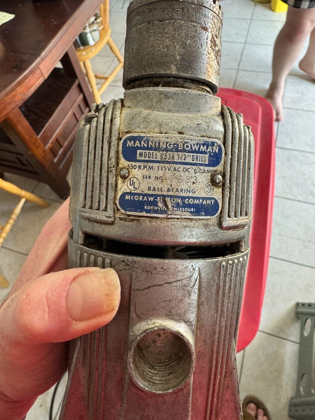 Manning-Bowman Model 653A 1/2" Drill