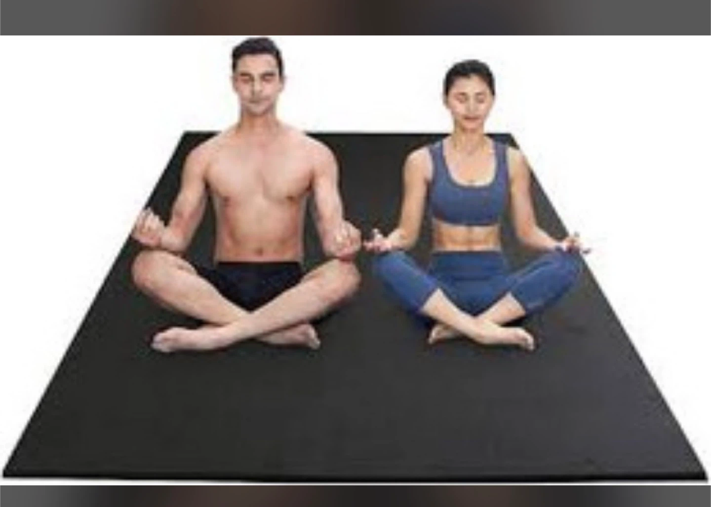 3 pack: Black Yoga Mat with Carrying Straps