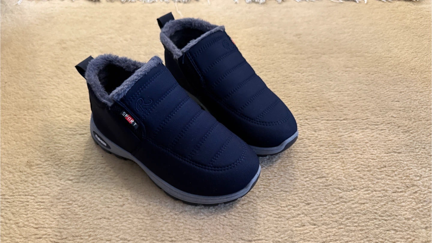 Navy Blue Insulated Slip-On Shoes - photo 3