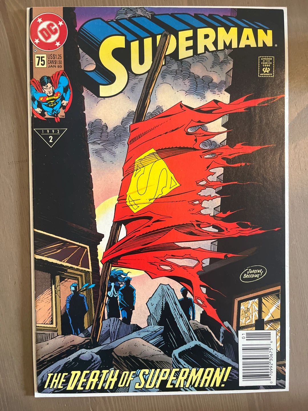 Superman "The Death of Superman!" Comic Book #75 (1993)