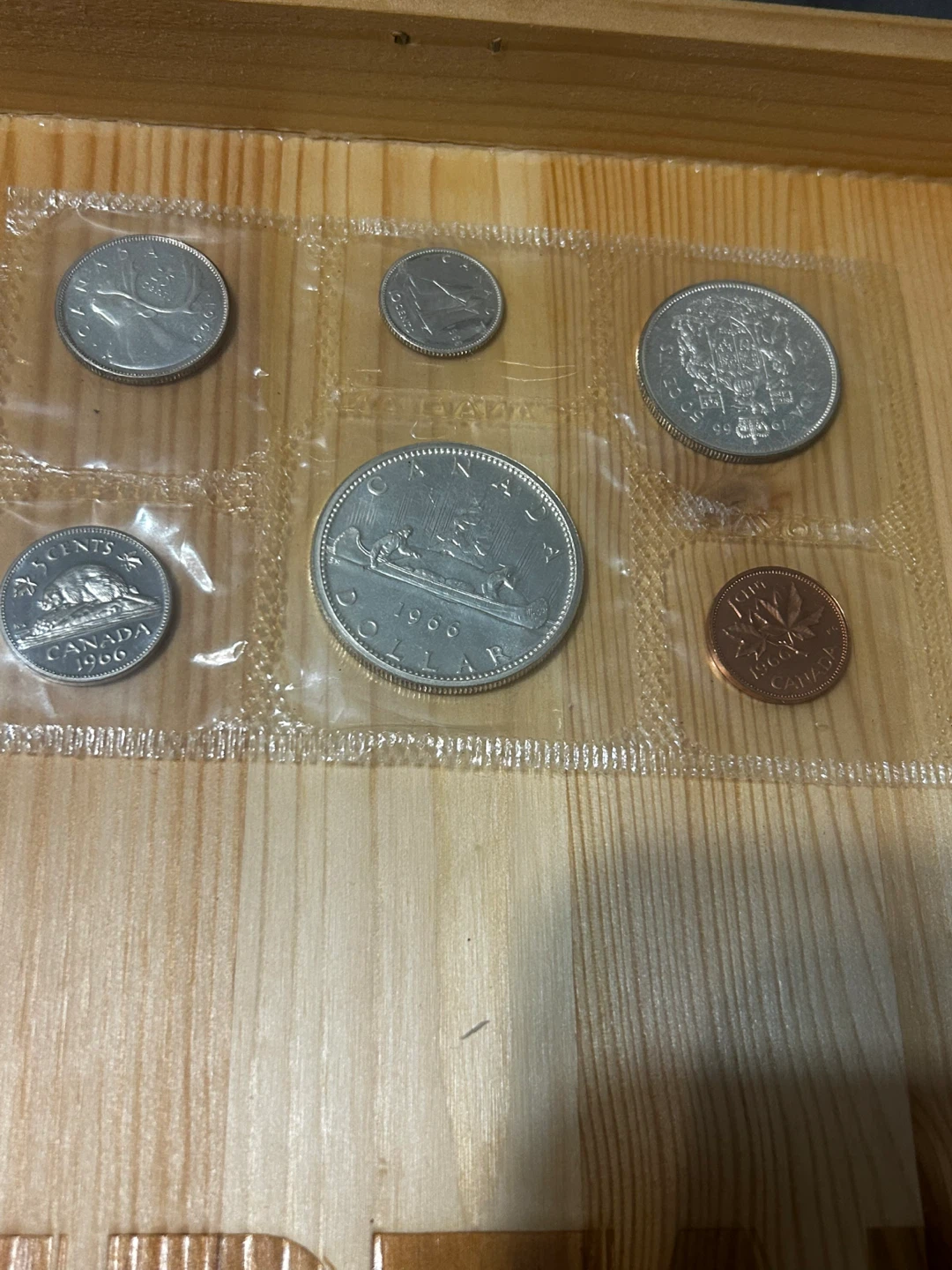 1966 Canadian Uncirculated Coin Set - photo 2