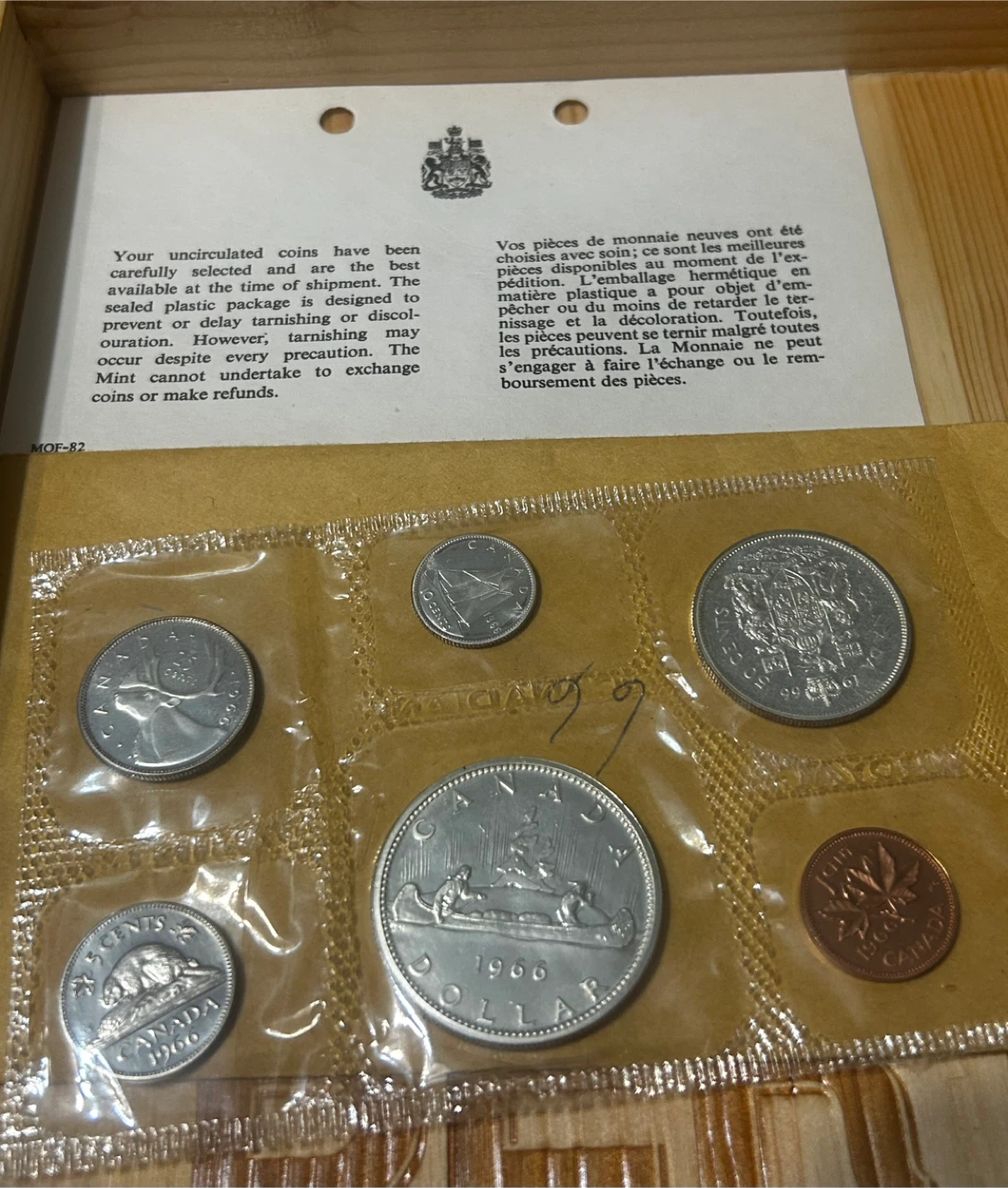 1966 Canadian Uncirculated Coin Set
