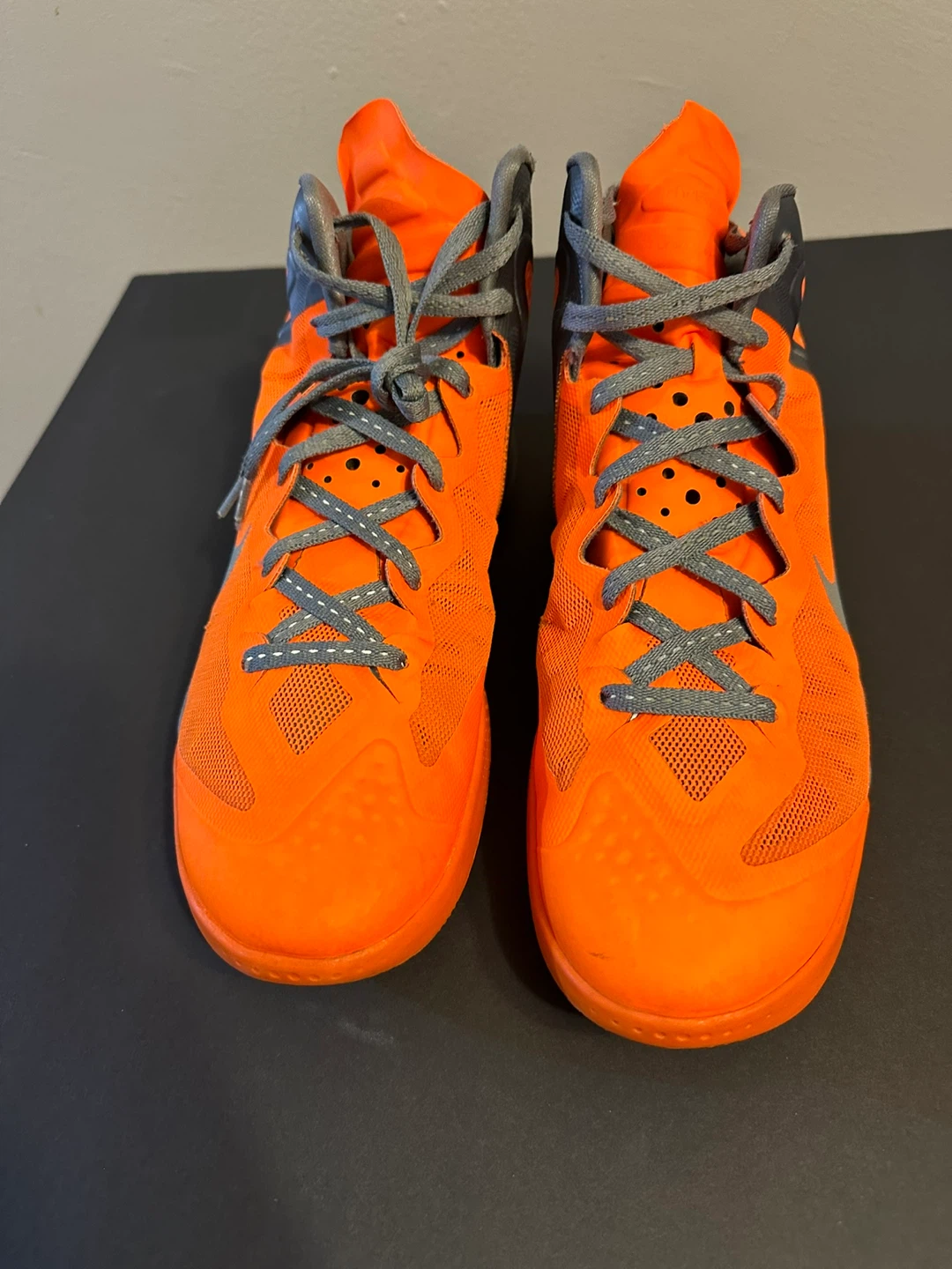 Nike Zoom Enforcer PE Basketball Shoes - Orange/Grey - photo 2