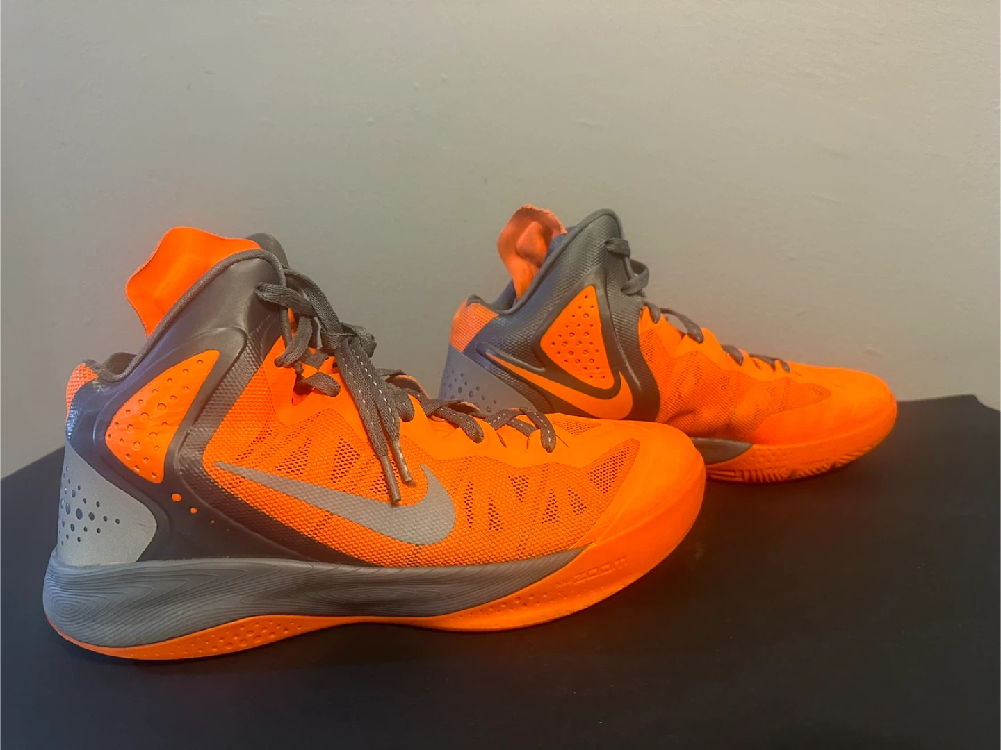 Nike Zoom Enforcer PE Basketball Shoes - Orange/Grey - photo 3