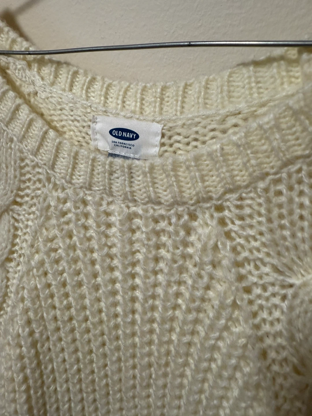 Old Navy Cream Cable Knit Sweater - photo 3