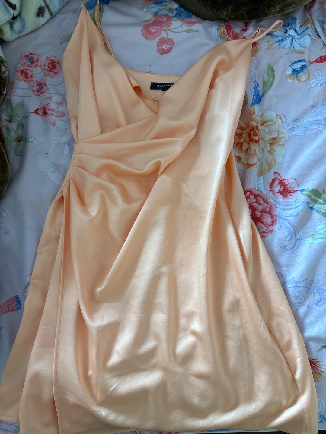 DYNAMITE Peach Satin Slip Dress - photo 2