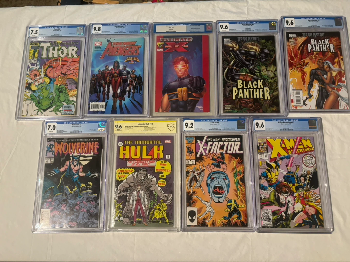 Collection of Graded Marvel Comic Books