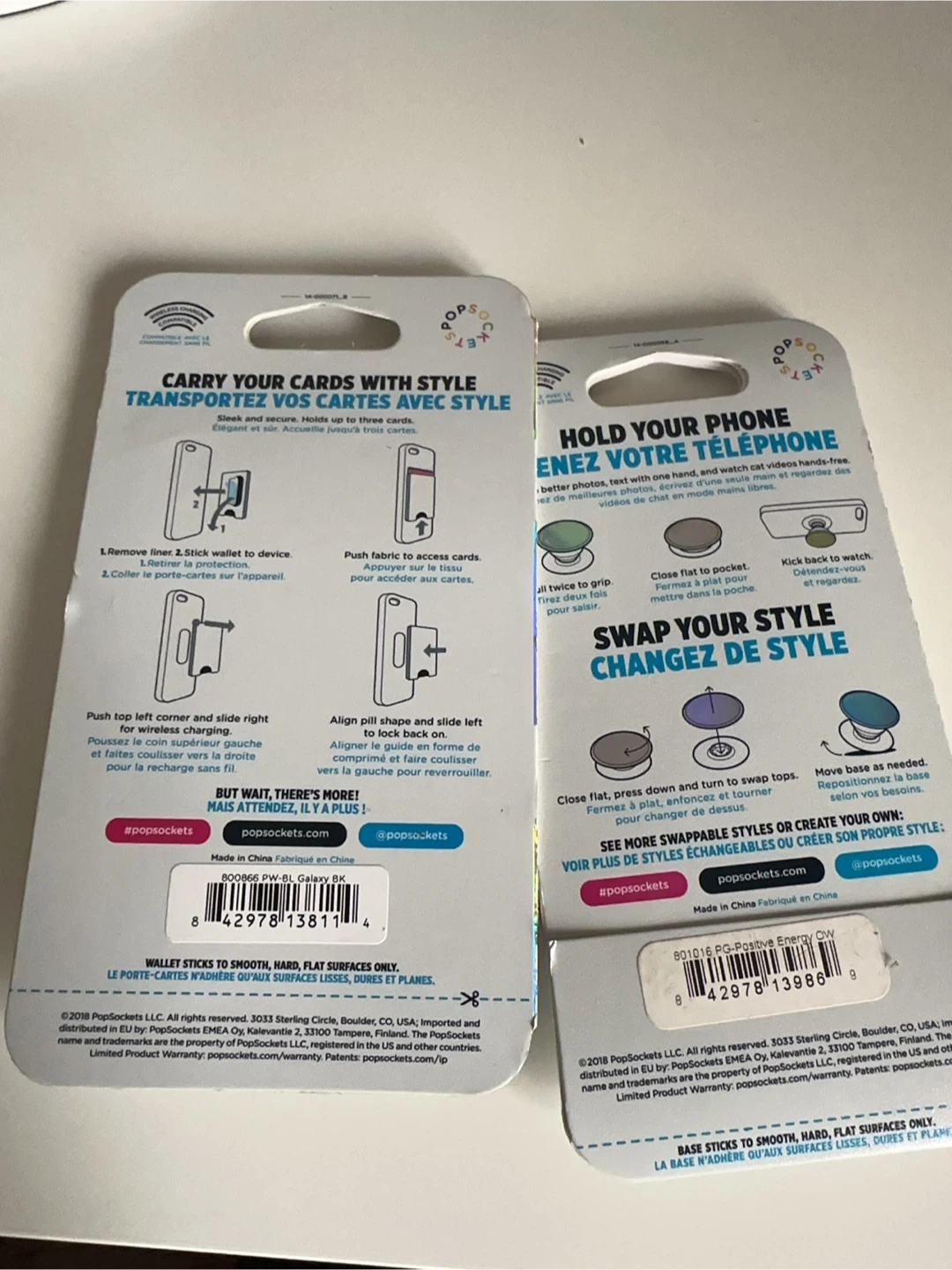 A set of 2 Popsockets PopWallet and PopGrip - photo 2