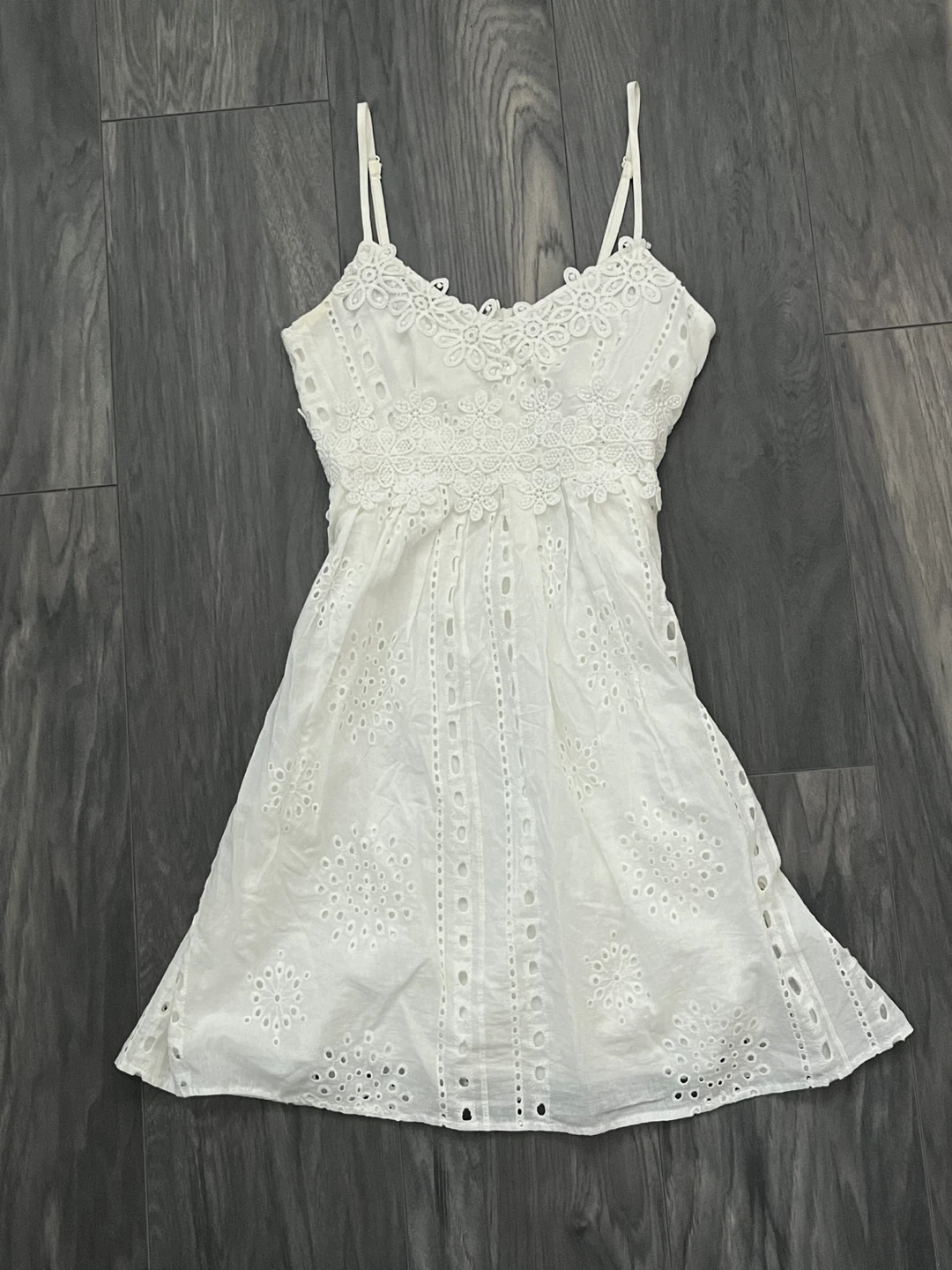 White Summer Floral Designed Mini Dress I Women
