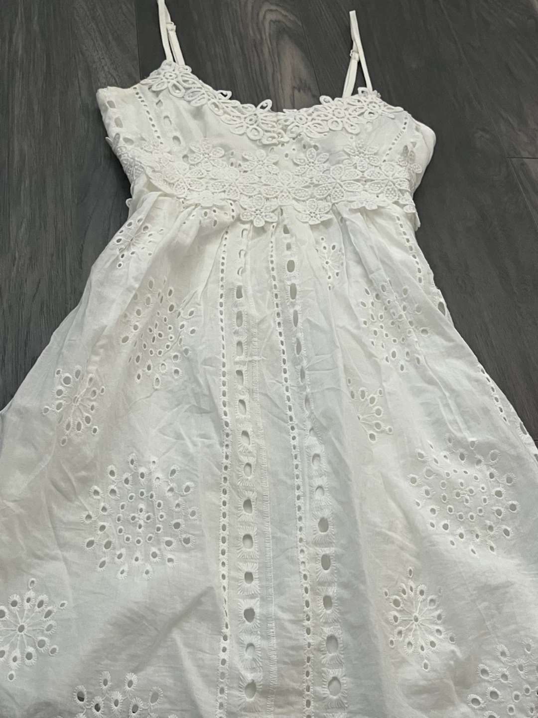 White Summer Floral Designed Mini Dress I Women - photo 3