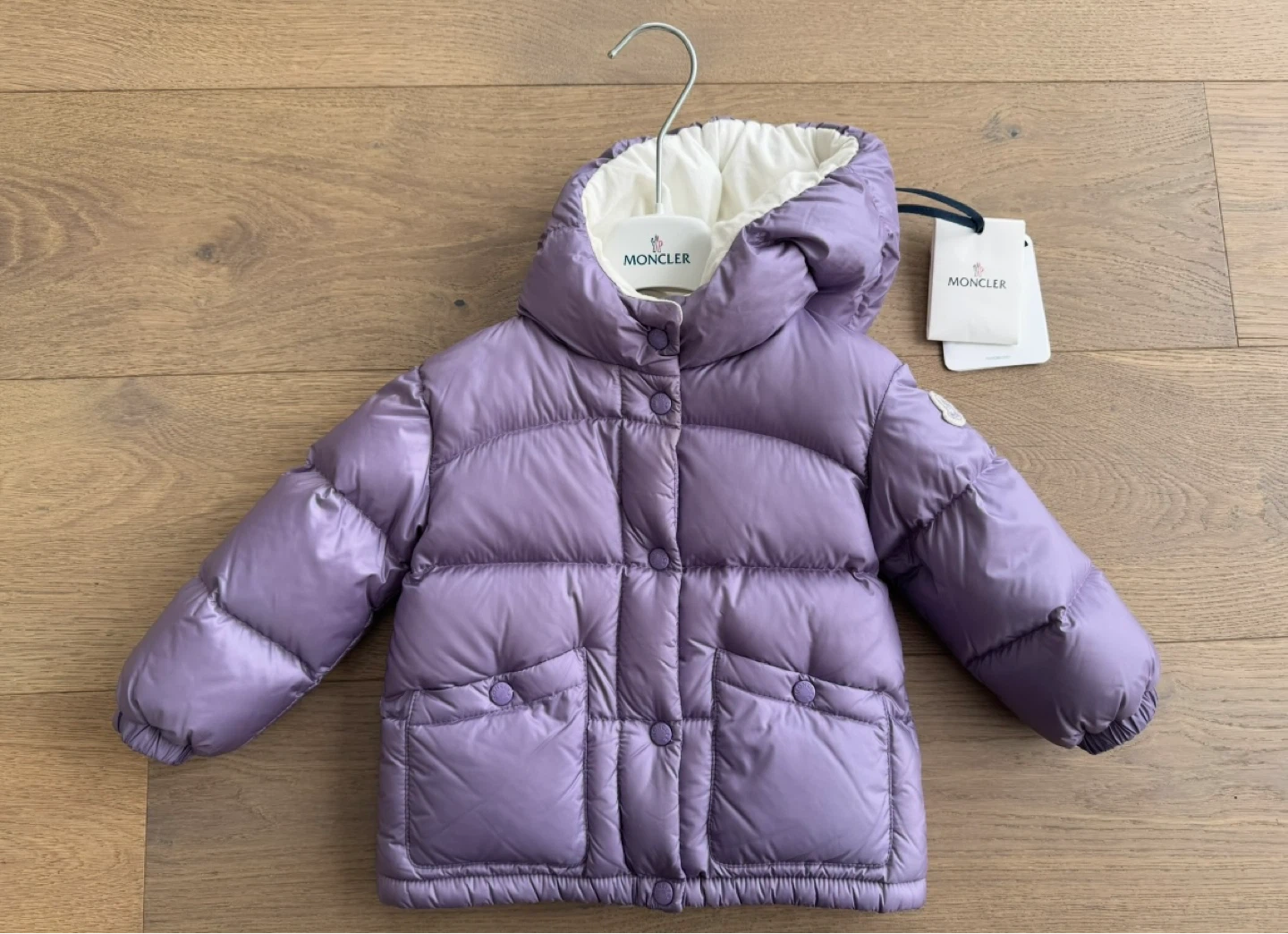 Light Purple Montcler Coat - Size 18M - photo 3