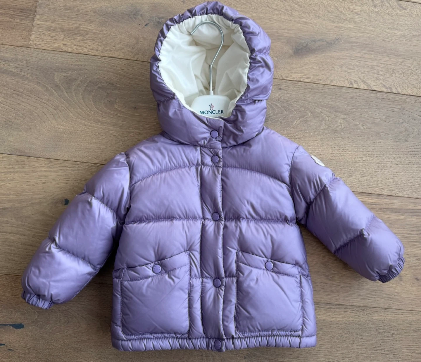 Light Purple Montcler Coat - Size 18M